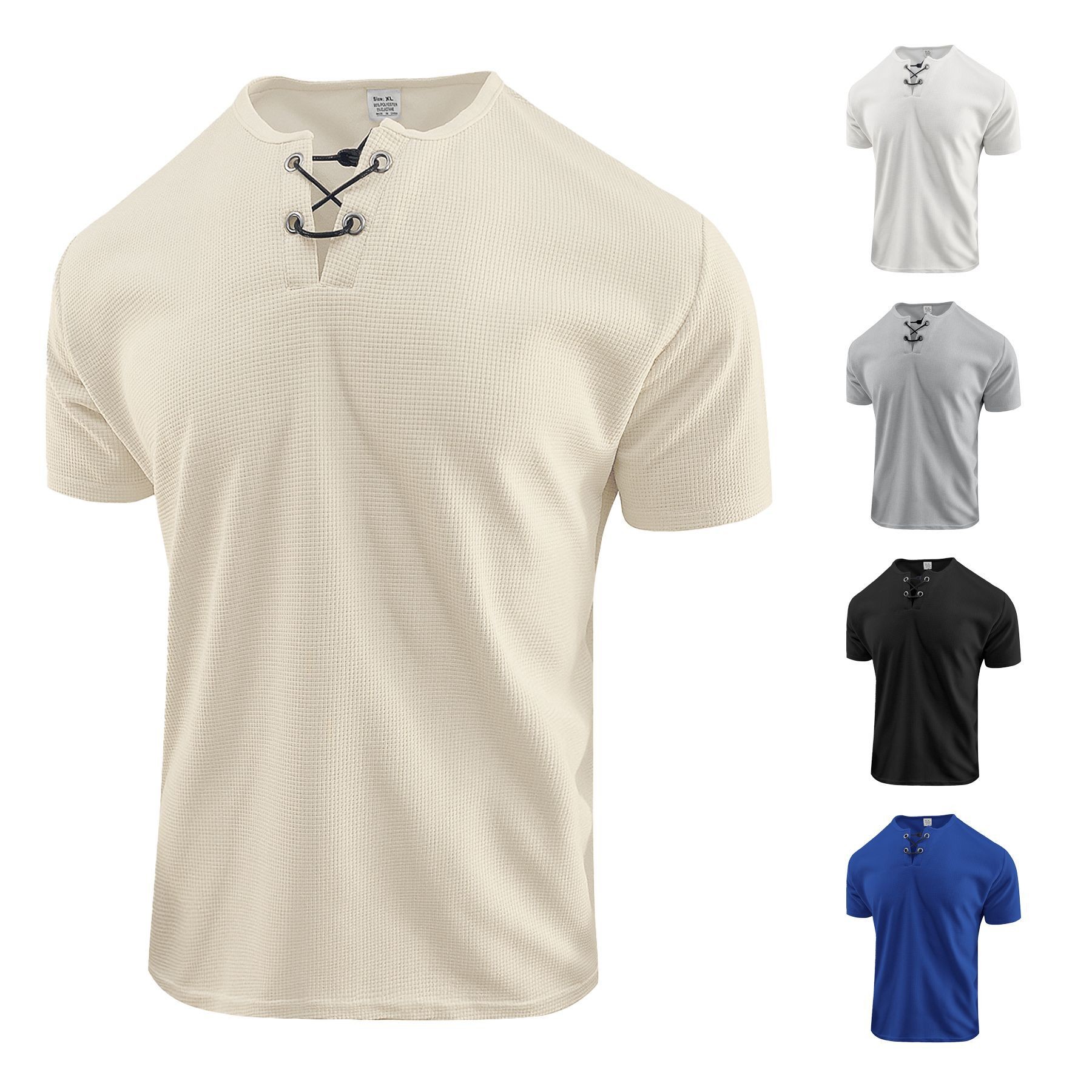 Summer Clothing Men - Streetwear Clothing T Shirt Black Crew