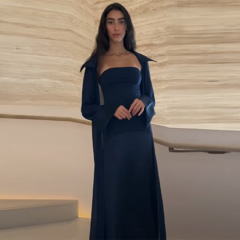 Summer Clothing Women Sale - Retro Elegant Gown Modest Satin Sexy