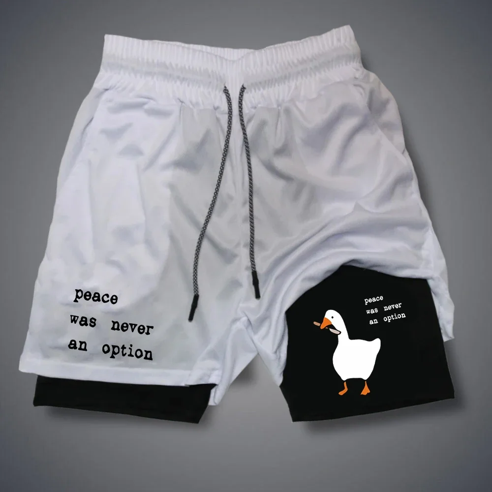 Cartoon Duck Print Men's Short - Summer Duck Clothing 评论和价格