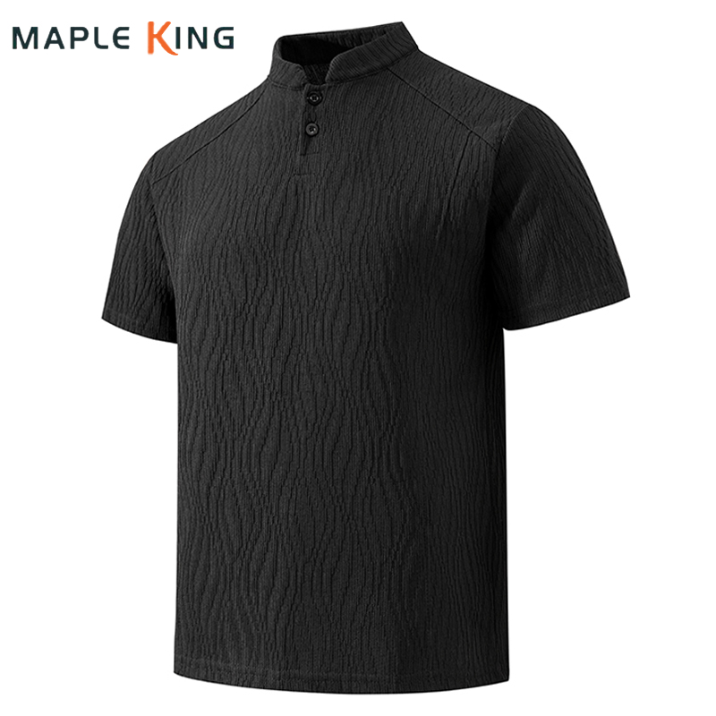 Bark Texture Menswear Clothing - Summer Clothing Men 评论和价格