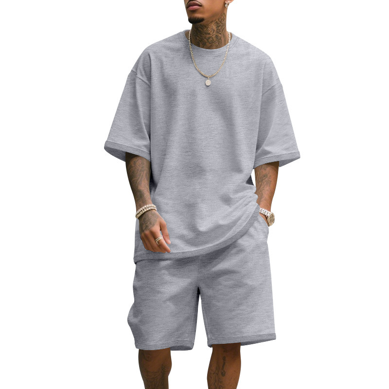 Men's Casual Two Piece Set Sum - Summer Clothing Trend 评论和价格