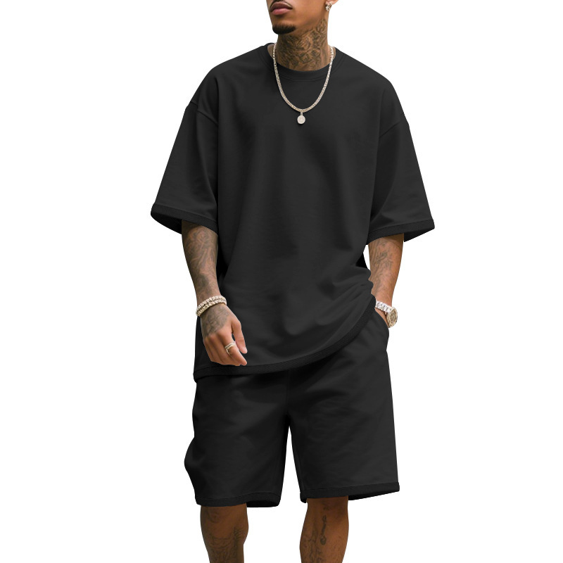 Men's Casual Two Piece Set Sum - Summer Clothing Trend 评论和价格