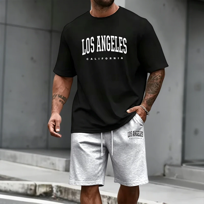 Men's Tracksuit Short Sleeve T - Summer Clothing Trend 评论和价格