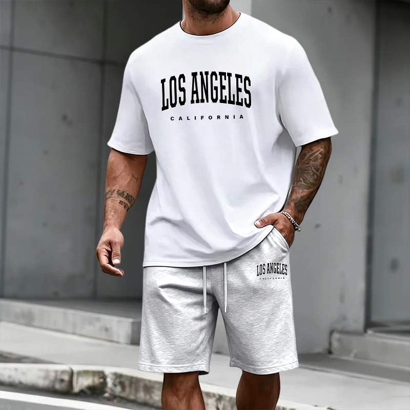 Men's Tracksuit Short Sleeve T - Summer Clothing Trend 评论和价格