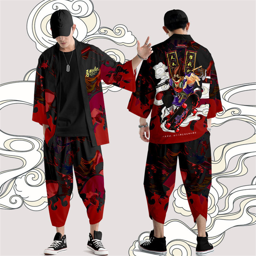 Kanagawa Wave Dragon Crane Jap - Japanese Summer Clothing Men 评论和价格