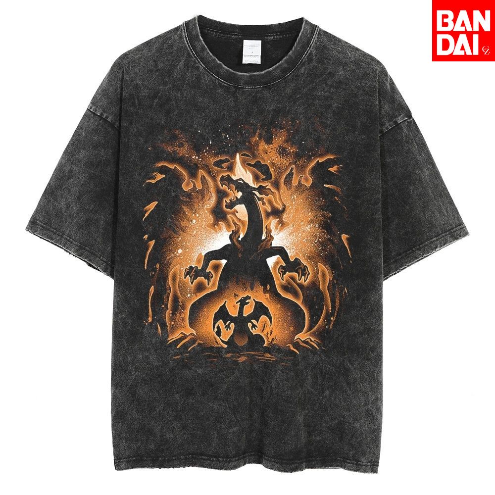 Pokemon Charizard T Shirt Men  - Japanese Summer Clothing Men 评论和价格