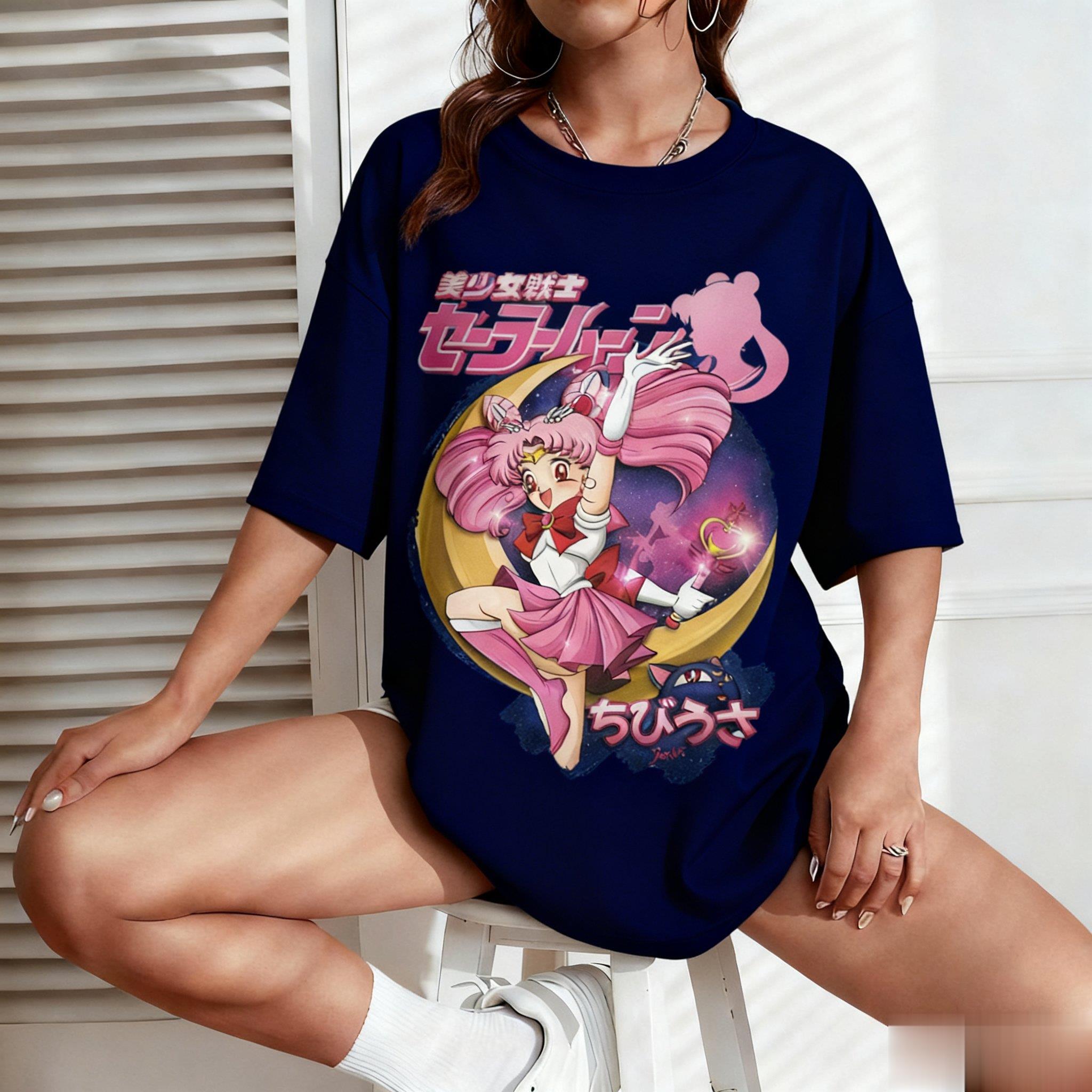 Sailor Moon Anime Print Men Wo - Japanese Summer Clothing Men 评论和价格