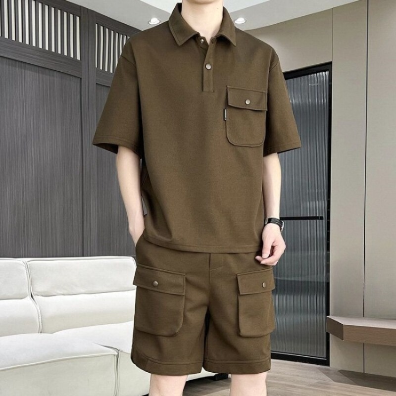 Men's Summer Short Sleeve Polo - Summer Clothing Men 评论和价格