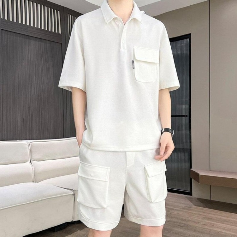 Men's Summer Short Sleeve Polo - Summer Clothing Men 评论和价格