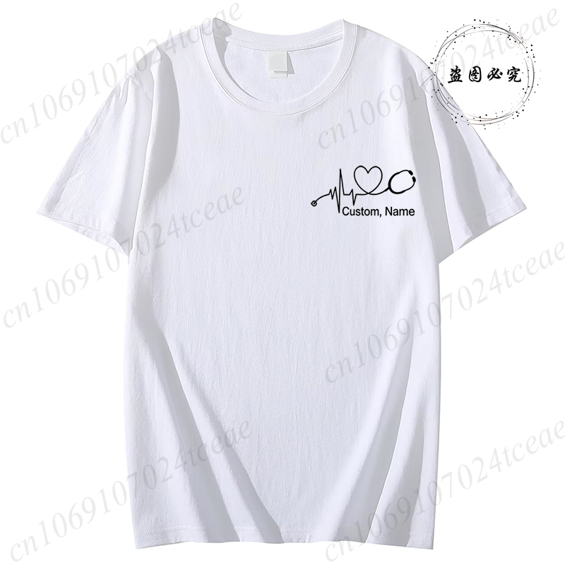 Custom Name Nurse Shirt Stetho - Summer Clothing Names 评论和价格