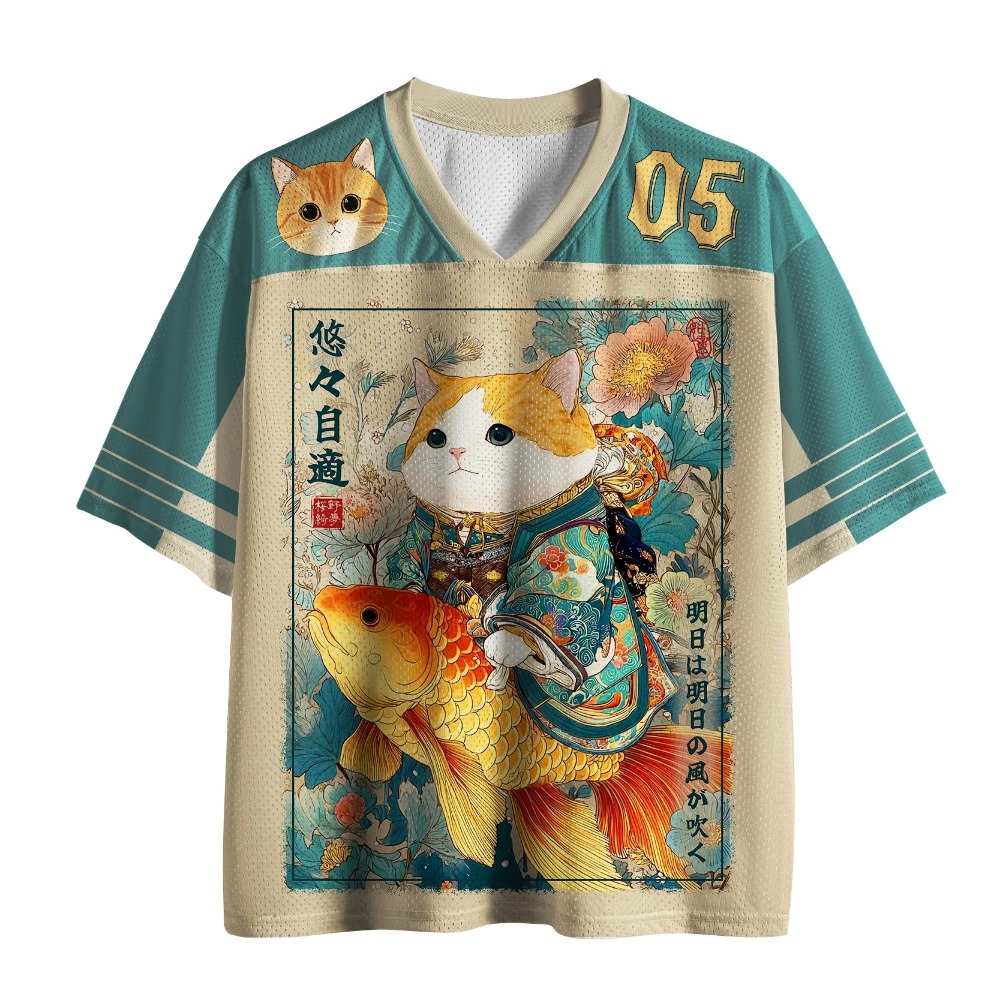 Japanese Harajuku Cartoon Cat  - Japanese Summer Clothing Men 评论和价格