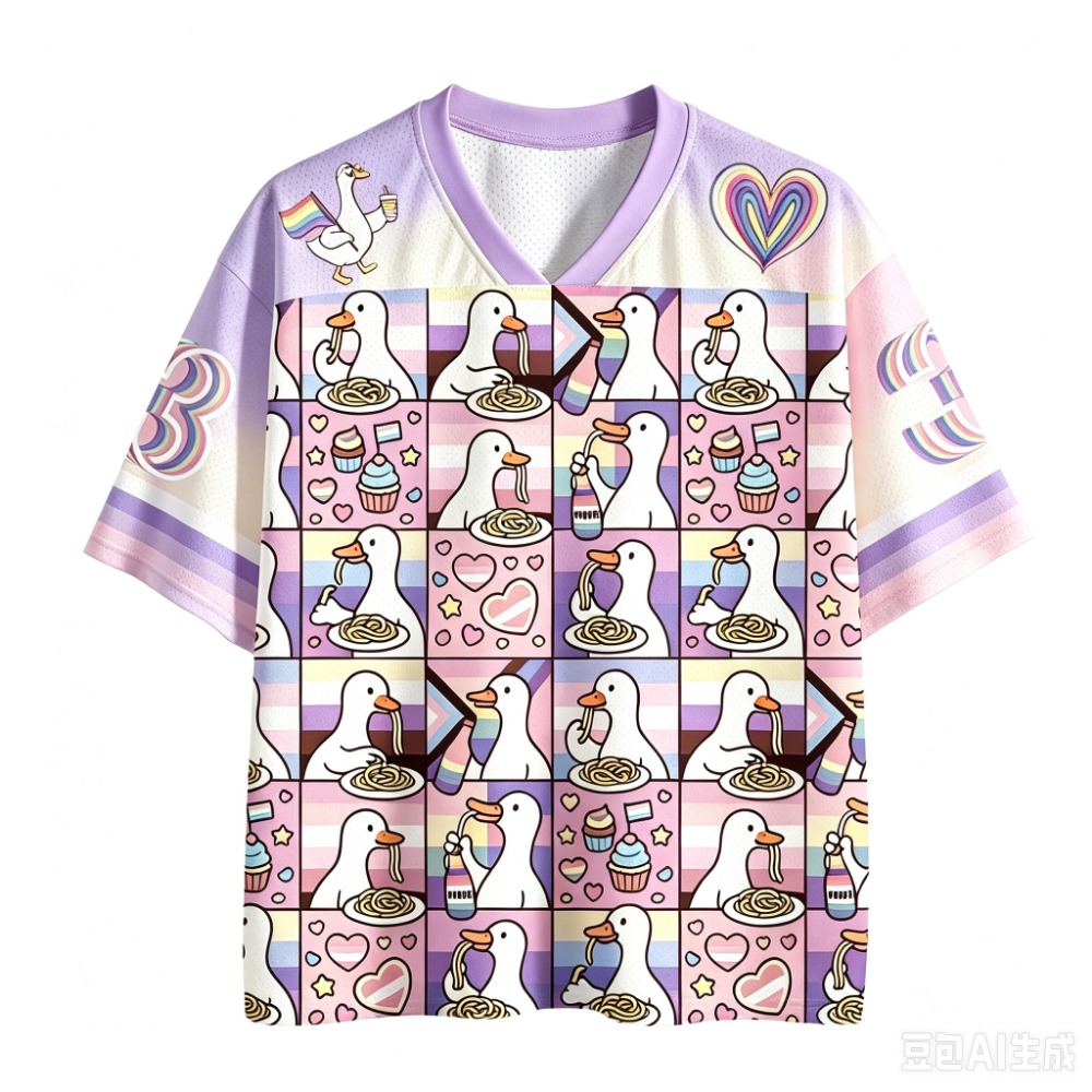 Fun Duck 3D Printed Men  V-nec - Summer Duck Clothing 评论和价格