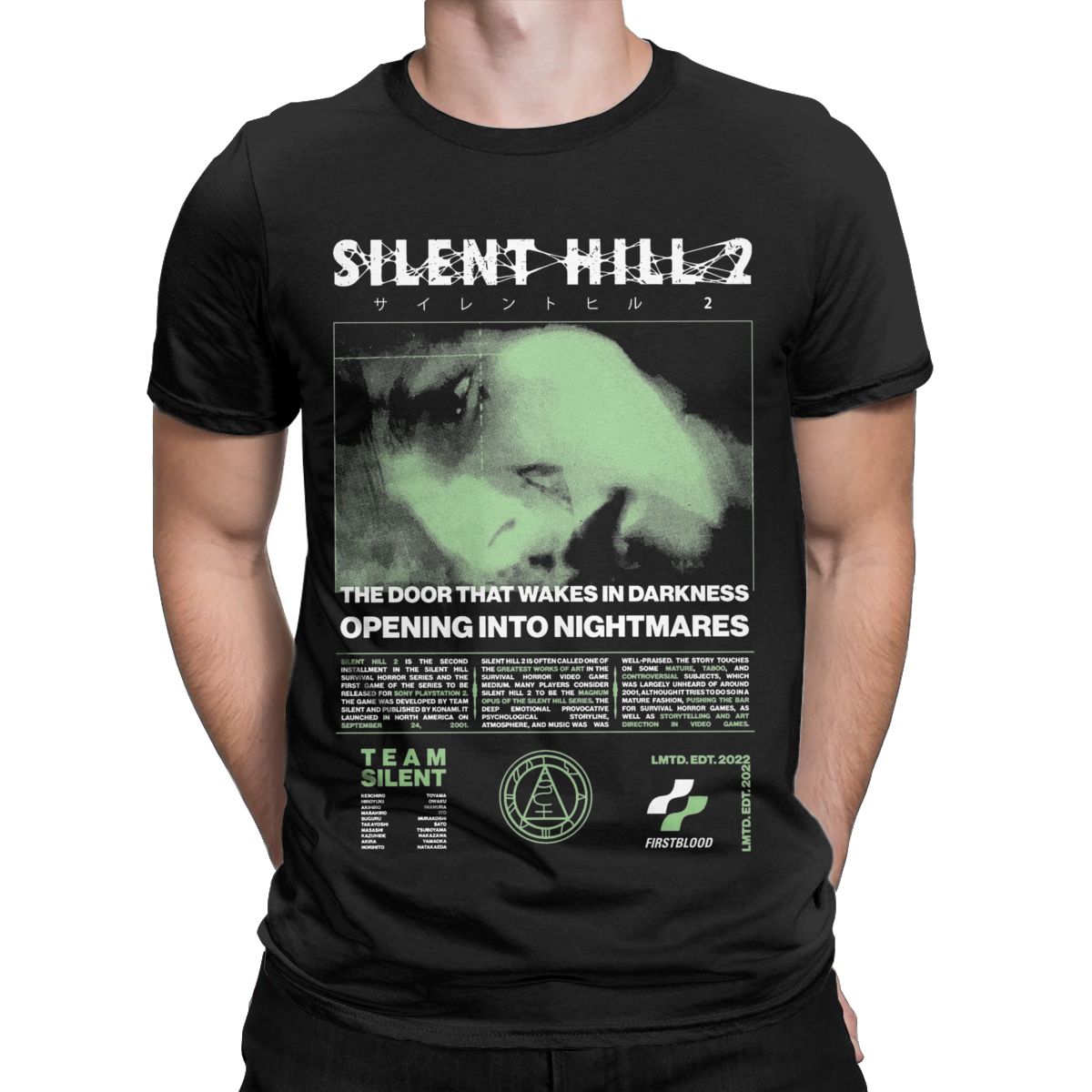 Men Silent Hill 2 T Shirts Cot - Summer Hill Clothing 评论和价格