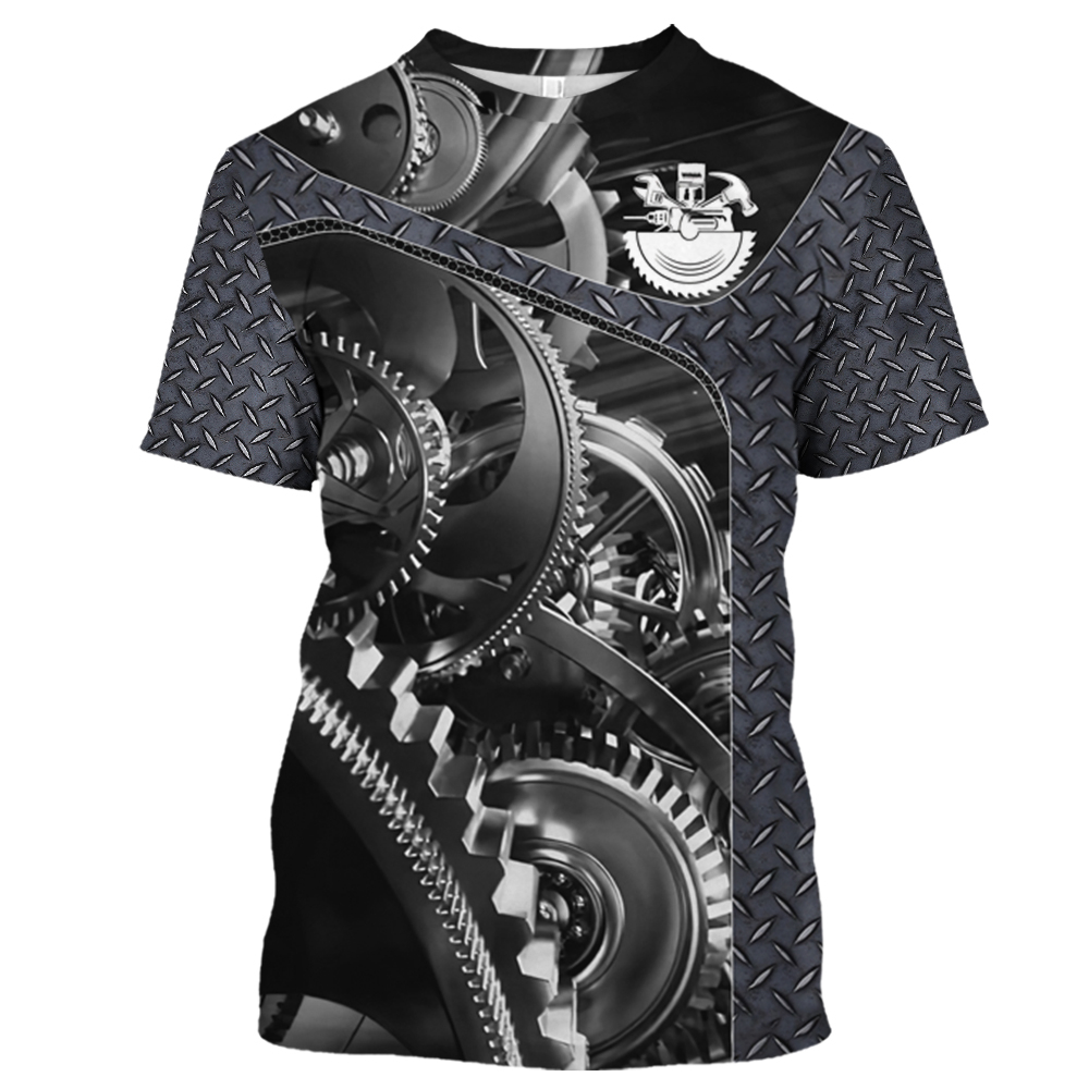 Vintage T-Shirt Mechanic 3D Pr - Summer Clothing Names 评论和价格