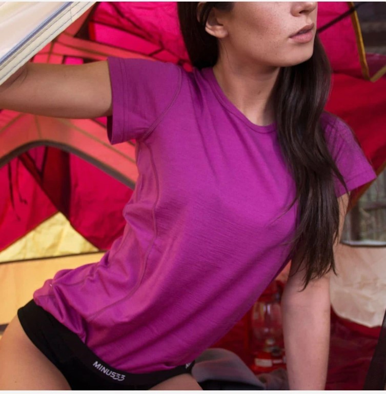 Women's merino wool T shirt sh - Summer Clothing Next 评论和价格