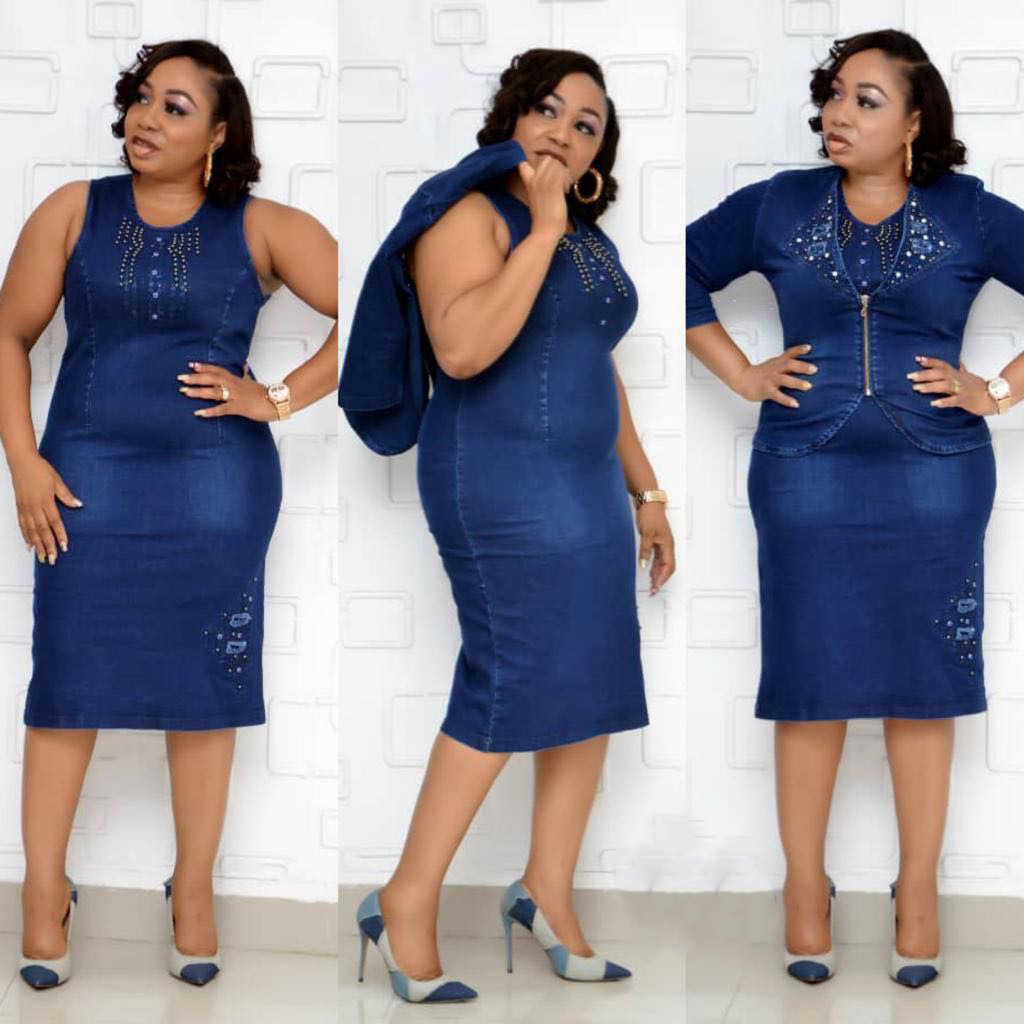 2 Piece Sets Women Denim Skirt - Summer Clothing Women Sale 评论和价格