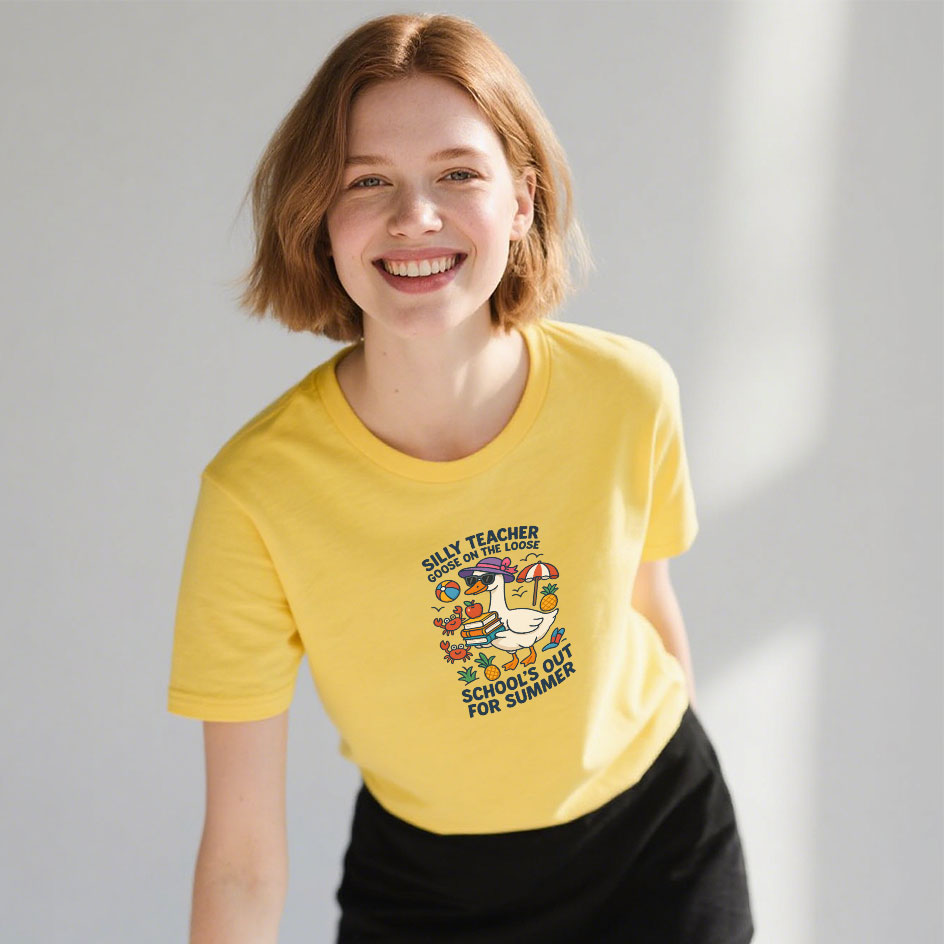 Bright Cartoon Heat Transfer D - Summer Duck Clothing 评论和价格