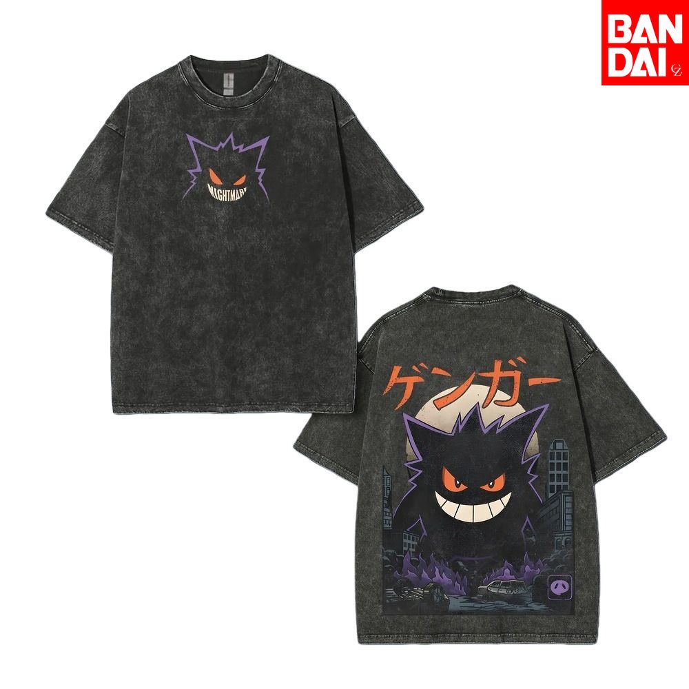 Pokemon Gastly Haunter Gengar  - Japanese Summer Clothing Men 评论和价格