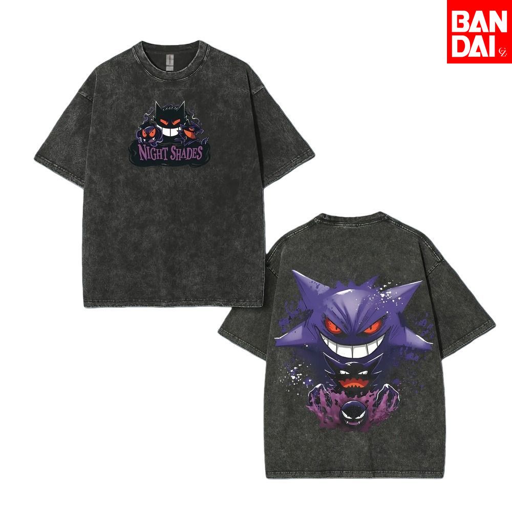 Pokemon Gastly Haunter Gengar  - Japanese Summer Clothing Men 评论和价格