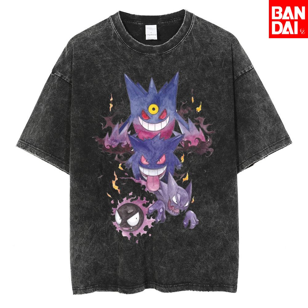 Pokemon Gastly Haunter Gengar  - Japanese Summer Clothing Men 评论和价格
