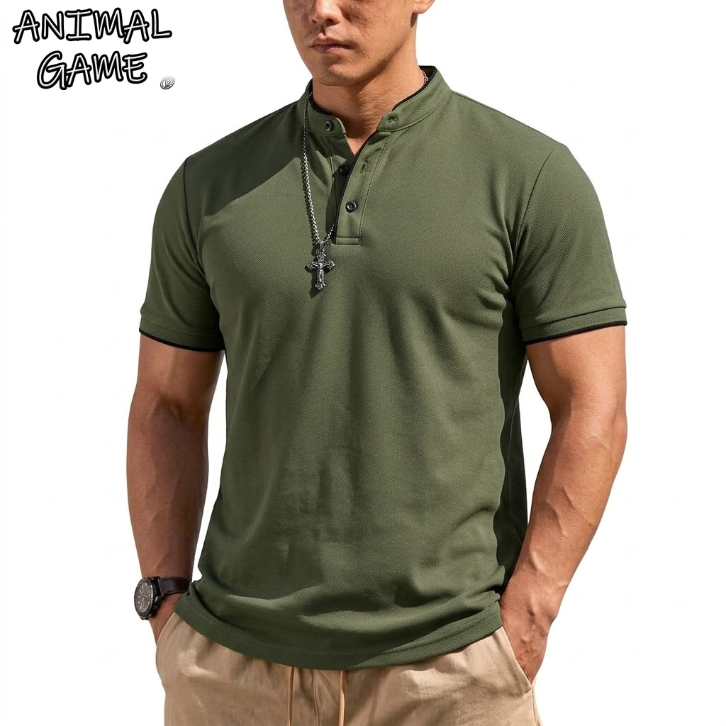 Summer Short Sleeve Henley Shi - Summer Clothing Trend 评论和价格