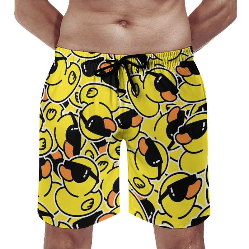 Funny Duck 3D Printed Beach Sh - Summer Duck Clothing 评论和价格