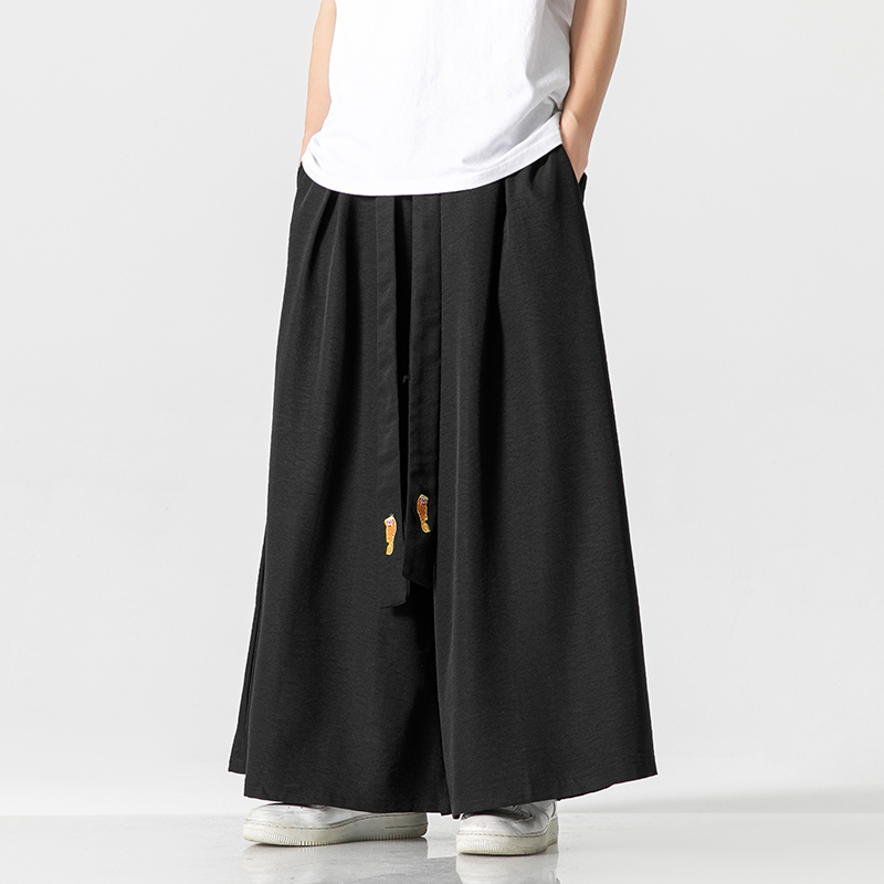 2023 Summer Mens Wide Leg Pant - Japanese Summer Clothing Men 评论和价格