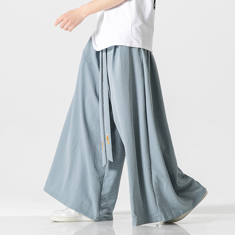2023 Summer Mens Wide Leg Pant - Japanese Summer Clothing Men 评论和价格