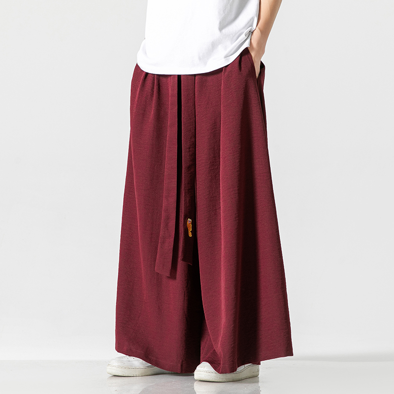 2023 Summer Mens Wide Leg Pant - Japanese Summer Clothing Men 评论和价格