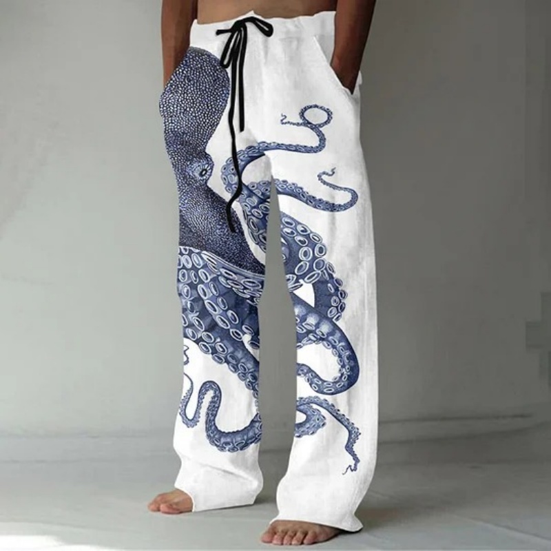 Japanese Art Octopus Graphic P - Japanese Summer Clothing Men 评论和价格